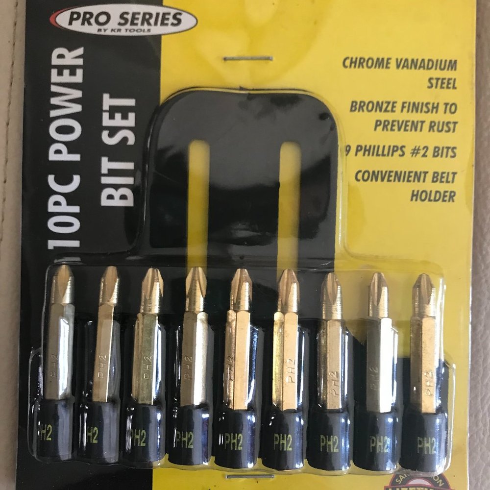 10pc power bit set